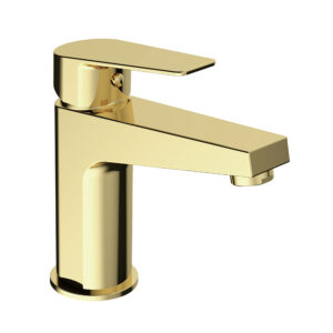 Zirkonium-Gold-Waschtischmischbatterie