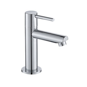 Chrome basin cold water tap