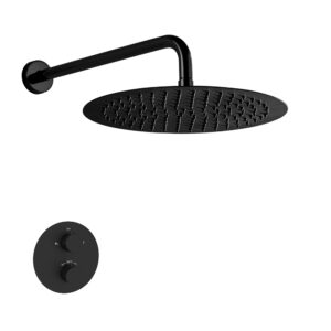 Mattschwarzes UP-Duschset