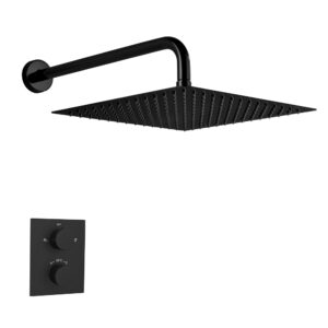 Mattschwarzes UP-Duschset