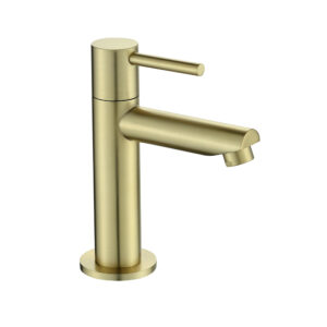Zirkonium gold basin cold water tap